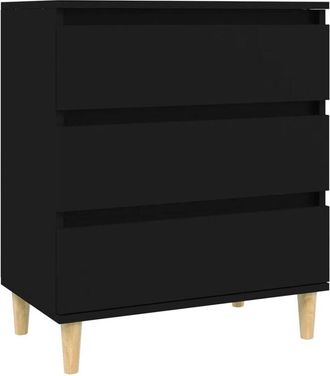 vidaXL Sideboard Black 60x35x70 cm Engineered Wood Vidaxl