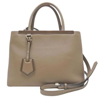 Fendi Pre-owned Handbags, female, Gray, Size: ONE SIZE Pre-owned Vintage Leather Handbag