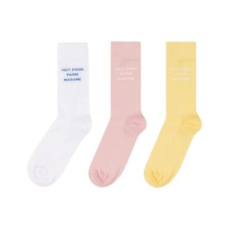 Dr&ocirc;le de Monsieur Socks, male, Multicolor, Size: ONE SIZE La Chaussette Slogan