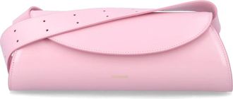 Jil Sander Cannolo Small Shoulder Bag - Dames - Schoudertassen - Roze - ONE Size - Leer - Tassen