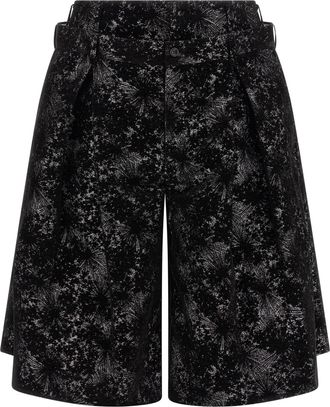 Comme Des Gar&ccedil;ons Black Polyester Bermuda Mens Shorts