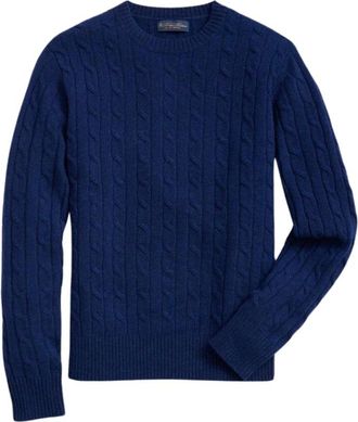 Brooks Brothers Heren, Truien, Blauw, Maat: XL Wol