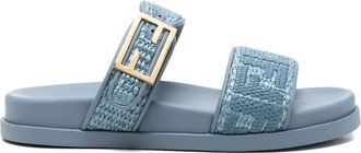Fendi Feel Slide Buckled Flat Sandals