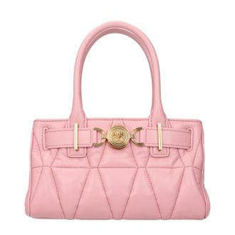 Versace Pink Leather Womens Handbag