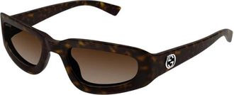 Gucci Gg 1787S 002 Zonnebrillen - Heren - Zonnebrillen - Bruin - 53 MM - Nylon - Accessoires