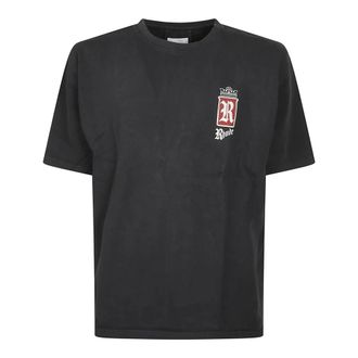 Rhude T-Shirts, male, Black, Size: S Fumar 91 T-Shirt