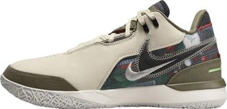 Nike Nike Mens Lebron NXXT Gen AMPD Basketball Shoes, Light Cream/Medium Olive/Metallic Silver/Black, 10.5 UK