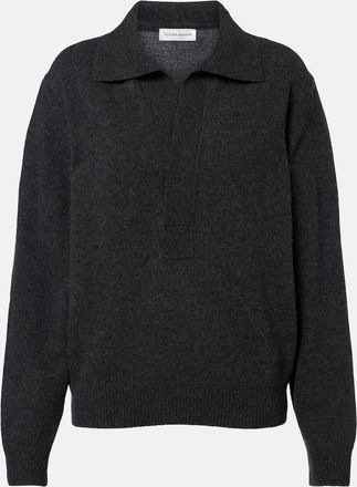 Victoria Beckham Genevieve wool and cashmere polo sweater