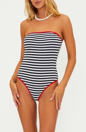 Beach Riot Amber One-Piece Swimsuit in Indigo Mid at Nordstrom Rack, Size Medium