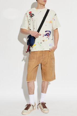 Gallery Dept. T-shirt With Patch, Mens, Cream