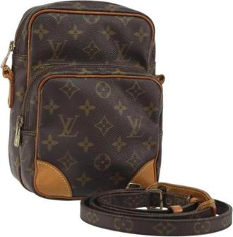 Louis Vuitton Pre-owned Canvas Cross Body Bag - Dames - Vintage Schoudertas - Bruin - ONE Size - Vintage
