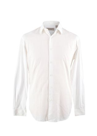 Burberry White Classic Long Sleeve Shirt Size 15