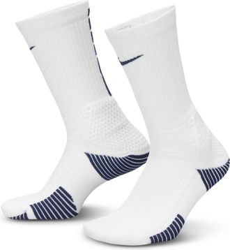 Nike Unisex Elite 2.0 Cushioned Crew Socks (1 Pair) in White | HM0285-103