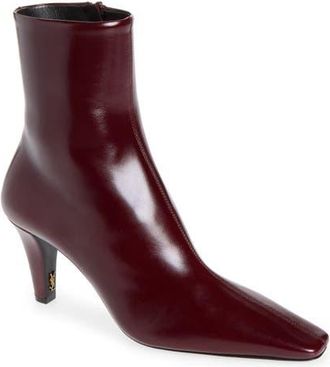 Saint Laurent Jill Bootie in Vintage Bordeaux at Nordstrom, Size 38.5