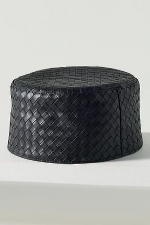 Wyeth Nyc Woven Leather Pillbox Hat