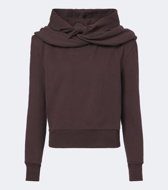 Magda Butrym Draped cotton jersey hoodie