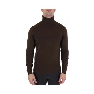 HUGO BOSS Heren, Truien, Bruin, Maat: XL Leer