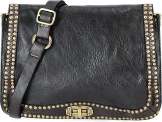 Campomaggi Paola Crossbody Bag - Dames - Schoudertassen - Grijs - ONE Size - Leer - Tassen