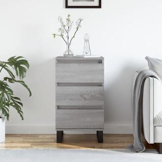 vidaXL Aparador Madera De Ingenier&iacute;a Gris Sonoma 40x35x70 Cm Vidaxl