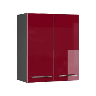 Vicco Pensile da cucina Fame-Line, Rosso bordeaux lucido, 60 cm