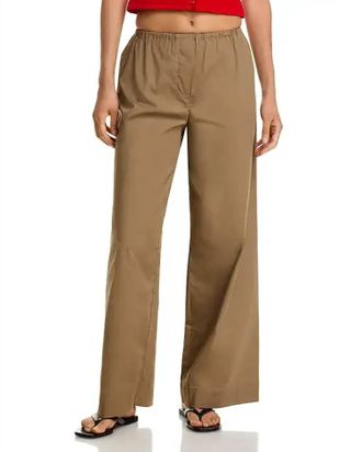 Staud Bonfire Wide Leg Pants In Taupe