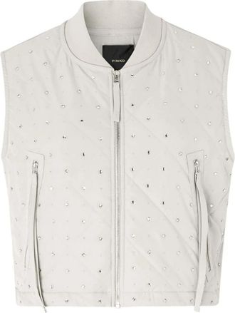 Pinko Amata K14 - Dames - Bodywarmers - Grijs - M - Jassen