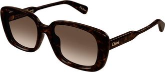 Chloé CH0225SK Asian Fit 002 Womens Sunglasses Tortoiseshell Size 55