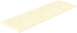 vidaXL Cabecero De Pared 12 Uds. Crema Cuero Sint&eacute;tico Vidaxl