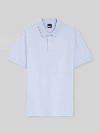 HUGO BOSS Regular Fit Poloshirt aus reiner Baumwolle Modell H-PARLAY 102 in Bleu, Gr&ouml;&szlig;e XXXL