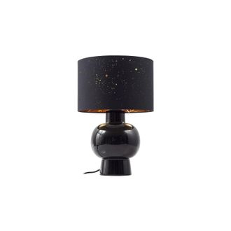 Lindby L&aacute;mpara De Mesa arved En Negro Textura, Tela, Tejido, Seda - Lindby