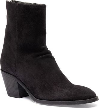 Officine Creative Sydne 010 Suede Pointed Toe Bootie in Black at Nordstrom, Size 38.5