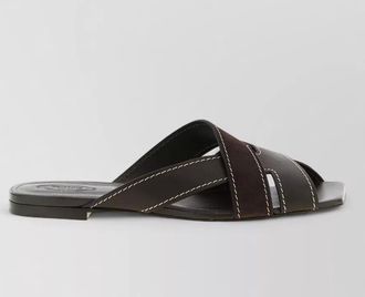 Tod's leather flat sandals