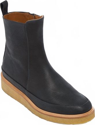Coclico Womens Hip Leather Boot In Disco Black