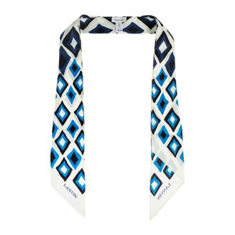 Lanvin Silky Scarves, male, Blue, Size: ONE SIZE Silk scarf