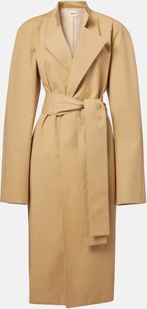 Khaite Cappotto Lagden in gabardine di cotone