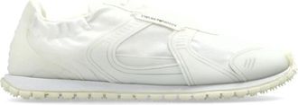Emporio Armani Sneakers van Ripstop en Mesh - Heren - Sneakers - Wit - 44 EU - Schoenen