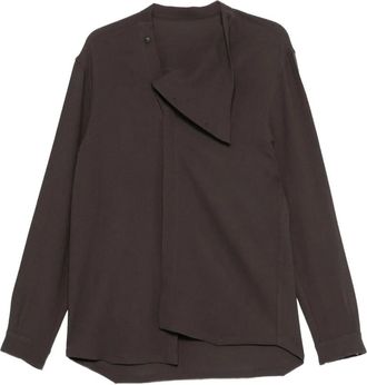 Rick Owens Cardigan asimmetrico - Grigio