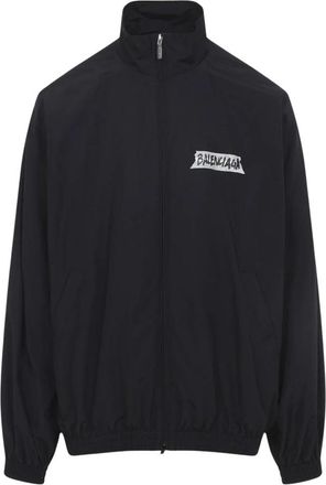 Balenciaga Masking Tape Trainingsjack - Heren - Zomerjassen - Zwart - M - Jassen
