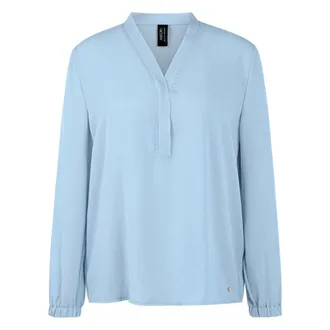 Marc Cain Dames, Blouses & Shirts, Blauw, Maat: S Poliester