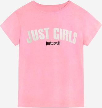 Just Cavalli Womens Cotton T-Shirt Pink T-Shirts & Jerseys