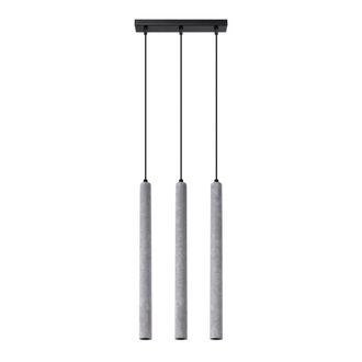 Sollux Lighting L&aacute;mpara de techo gris concreto alt. 110 cm