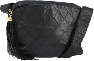 Chanel Pre-owned Cross Body Bags, female, Black, Size: ONE SIZE Pre-owned Vintage Cross Body Bag