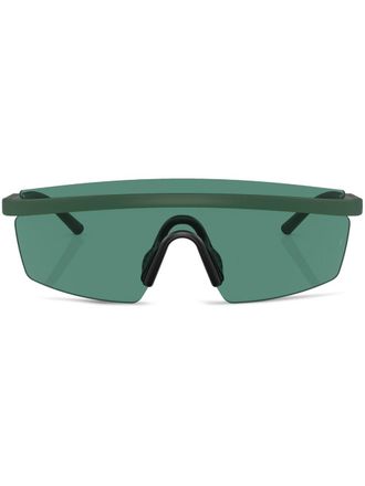 Oliver Peoples Occhiali da sole R-4 a maschera - Verde