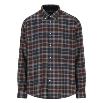 Barbour Check-patroon Katoenen Shirt - Heren - Casual Overhemden - Veelkleurig - M - Katoen - Overhemden