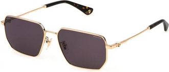 Police Ros&eacute;gouden zonnebril met rooklenzen - Heren - Zonnebrillen - Geel - 58 MM - Accessoires