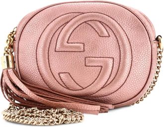 Gucci Soho leren mini-crossbodytas met ketting - Groen
