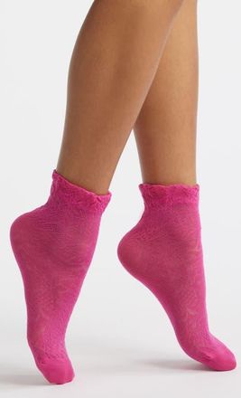Stems Sweet Florence Lace Socks in Berry at Nordstrom