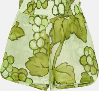Etro Printed ramie shorts
