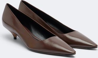 The Row Liisa leather pumps