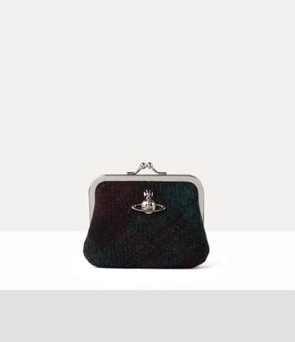 Vivienne Westwood Frame Coin Purse Harris Tweed Check Dark-check One Size Women